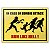 Placa In Case Of Zombie Attack Run Like Hell - 20 x 15 cm - Imagem 1