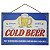 Placa de Metal Alto Relevo Cold Beer - Imagem 1