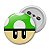 Botton Gamer Cogumelo Verde 1Up - Imagem 1