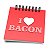 Bloco de Anotações I Love Bacon - Imagem 1