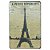 Placa de Metal París Torre Eiffel - Imagem 1
