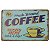 Placa de Metal Fresh Brewed Coffee Retrô Vintage - Imagem 2