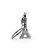 Chaveiro em Metal Torre Eiffel - prata - Imagem 1