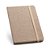 Caderno capa dura Tecido em poliéster 80 folhas pautadas cor marfim - Imagem 2