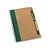 Caderno Papel kraft Capa dura Com 60 folhas não pautadas de papel reciclado Incluso esferográfica - Imagem 6