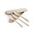 Conjunto de Talheres Fibra de Bambu e PP 3 talheres: garfo, faca e colher Incluso estojo - Imagem 8