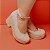 Sandália espadrille fechado fivela tornozelo branco off - Imagem 2