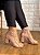 Ankle Boot Tule Jess Calçados Amarração Detalhes em Couro Nude - Imagem 4