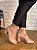 Ankle Boot Tule Jess Calçados Amarração Detalhes em Couro Nude - Imagem 5