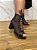 Ankle Boot Tule Jess Calçados Amarração Detalhes em Couro Preto - Imagem 2