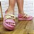 Sandália flatform Jess Calçados Rosa com Corda e Fechamento Velcro - Imagem 2