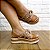 Sandália flatform Jess Calçados Caramelo com Corda e Fechamento Velcro - Imagem 1