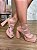 Sandália Meia Pata Jess Calçados Tiras Em Elástico Nude Antique - Imagem 2
