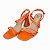 Sandália Jess Calçados Salto Vírgula Detalhe Em Costura Nó Lateral Orange - Imagem 7