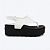 Sandália Jess VelcroToe Comfort Em Couro Branco - Imagem 1