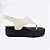 Sandália Jess VelcroToe Comfort Em Couro Off White - Imagem 1
