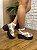 Sandália Cami Salto Plataforma Jess Calçados Em Couro Branco - Imagem 2