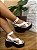 Sandália Cami Salto Plataforma Jess Calçados Em Couro Branco - Imagem 1