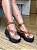 Sandália Cami Salto Plataforma Jess Calçados Em Couro Caramelo - Imagem 6