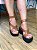 Sandália Cami Salto Plataforma Jess Calçados Em Couro Caramelo - Imagem 1