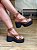 Sandália Cami Salto Plataforma Jess Calçados Em Couro Caramelo - Imagem 3
