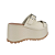 Tamanco Plataforma Luana Fechamento Em Fivelas Couro Off White - Imagem 12