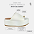 Tamanco Flatform Isabela Detalhe no Dedão em Couro Branco - Imagem 10