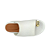 Tamanco Flatform Isabela Detalhe no Dedão em Couro Branco - Imagem 8