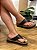Tamanco de Dedo Flatform Lud em Couro Preto - Imagem 3