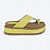 Tamanco de Dedo Flatform Lud em Couro Amarelo - Imagem 1