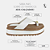 Tamanco de Dedo Flatform Lud em Couro Branco - Imagem 9