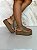 Sandália de Dedo Flatform Camila em Couro Camel - Imagem 7