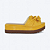 Tamanco Flatform Mostarda Lacinho - Imagem 1