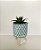 Mini Vaso Com Suculenta e Pé Verde e Branco 4597 - Imagem 1