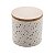 Potiche Cerâmica Granilite com Tampa Bambu Branco 10cm 8675 - Imagem 1