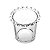Porta Colher de Cristal Borda Coração Transparente 1700 - Imagem 1
