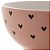 Bowl Tijela de Cerâmica Corações Rosa 13cm 90589 - Imagem 5