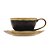 Xícara Chá e Pires Porcelana Preto e Dourado Dubai 200ml 17801 - Imagem 4