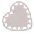Mini Prato de Cerâmica Coração Vazado Branco 14cm 8628 - Imagem 2