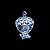Potiche De Cristal Diamant Azul 19cm 26060 - Imagem 5