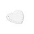 Prato de Cerâmica Coração Vazado Branco 18cm 8276 - Imagem 1