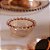Jogo 4 Mini Bowls de Cristal Pearl Bolinhas Âmbar  28230 - Imagem 1