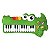 Teclado Musical Infantil Crocodilo Baby – Multikids BR1445 - Imagem 1