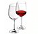 Jogo de 06 taças para vinho tinto de 580 ml, Cristal  Bohemia com titanium nas bordas - Imagem 1