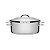 Caçarola Rasa Tramontina em Aço Inox Fundo Triplo com Tampa e Alças 24 cm 4,7 litros - Imagem 1