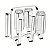 Escorredor de Copos em Aço Inox para 6 Copos Mak Inox - Imagem 1