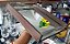 Bandeja de 36X25 cm, madeira, alças inox e base espelhada - Imagem 2