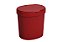 Lixeira com tampa 17,5 x 15 x 18,2 cm 2,5 L - Vermelho Bold Coza - Imagem 1