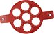 Forma de Silicone para Panqueca Mimo Style Vermelho de 24 cm - Imagem 2