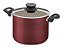 Caldeirão Tramontina Paris em Alumínio com Revestimento Antiaderente Starflon Max Vermelho com Tampa de Vidro 26 cm 9,6 L - Imagem 1